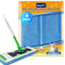 KEEPOW XL bagnati per Swiffer XL, panni per spazzare a secco XL per maggior parte dei mop, pastiglie riutilizzabili in microfibra per la pulizia di superfici/pavimenti in legno, 4 pezzi, 44 * 13cm