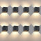 Kowanie LED Wandleuchte Innen Wandlampe Aussen - 8er Set Wandbeleuchtung Aussen Außenwandleuchten Schwarz Up Down Außenbeleuchtung Außenlampe Wand 5W IP65 Warmweiß Wandstrahler für Hauswand Garten