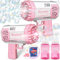 Beria 2 Stück Seifenblasenpistole Seifenblasenmaschine Kinder Spielzeug Bubble Gun Elektrisch Blasenmaschine Blasenspielzeug Hochzeit Party Outdoor Geburtstag Geschenke für 3-8 Jahre Mädchen Junge
