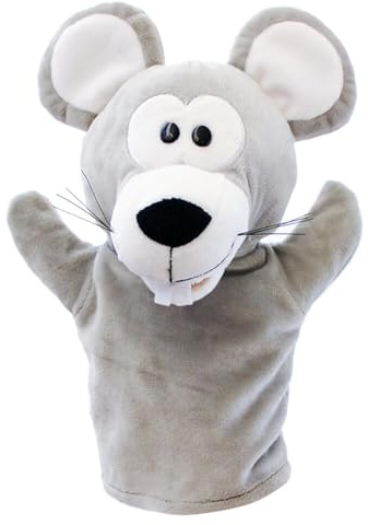 ISAKEN Handpuppen für Kinder Jungen Mädchen, Niedliche Weiche Plüsch Wildlife Farmpuppe Plüschtier Tierpuppen mit beweglichem Mund Handspielpuppe Tierhandpuppen Rollenspiel Geburtstagsgeschenke