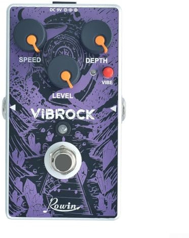 Zoegneer Chorus Vibrato Effector Rowin Vibe Gitarren-Effektpedal Vollmetallschale für optimale Leistung