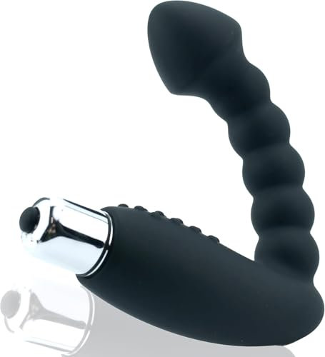 Vibrador de próstata: Estimulación hombres Vibrador Masajeador de próstata Plug anal Juguetes anales Butt plug Juguete Buttpluck masajeador a A11-9
