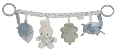 Little Dutch nijntje Miffy x NIJN457 Stoff Kinderwagenkette Spielzeug für Babyschale Hase Miffy - Lucky Leaves