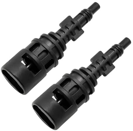 Ollanoos 2Pcs 124x24.5mm Black Hochdruch Cleaner Adapter, Conversion Adapter Coupling Connector, Replacement for Karcher Replacement for Lavor Parkside