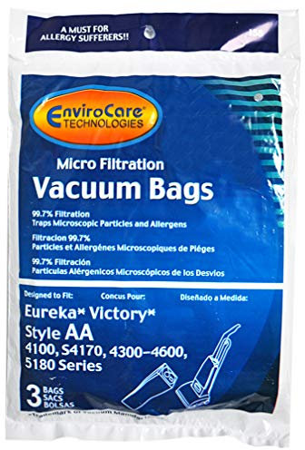Eureka estilo vertical AA bolsas para aspiradora