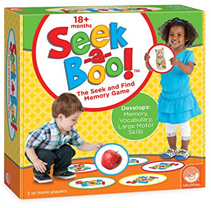 MindWare Seek-a-Boo Seek and Find Memory Game and Toddler Flash Cards Matching Game