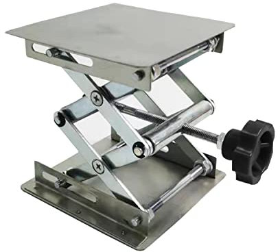 HFS (R) - Martinetto a forbice per tavolo elevatore, in acciaio inox, 100 x 100 x 152 mm