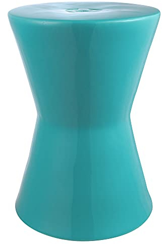 Safavieh Castle Gardens Collection Liana White Glazed Ceramic Garden Stool