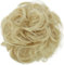 CAISHA Scrunchie Haarteil Haargummi Dutt Haarverdichtung Groß Emilia Gewellt Unordentlich DM15cm Platinblond G13E