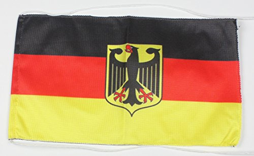 3 Stück Deutschland Dienst Adler 15x25 cm Tischflagge einseitig bedruckt Tischfahne Dekoflagge Dekoration Dekofahne