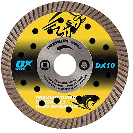 OX Spectrum Premium Diamond Blade - Universal/Hard - 125/22.23mm