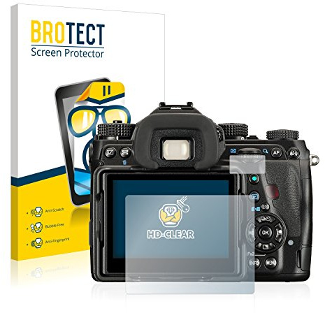 BROTECT Schutzfolie für Pentax K-1 Mark II | 2 Stück Transparenter Displayschutz Made in Germany Klare Displayschutz-Folie Clear Einfache Montage Case-Friendly