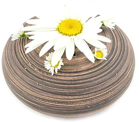 Steckvase Manufaktur Martinshof Blumensteckschale, rund, Handarbeit, wasserdicht, Shabby, Landhaus, rustikal, Retro