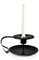 Black Candle Holders, Retro Metal Candlestick Holders, Taper Single-head Candlelight for Christmas Halloween Valentine Wedding Dining Room Table Decoration