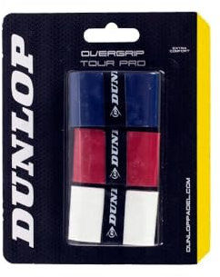 Dunlop Padel Tour Pro Overgrip für Padelschläger, 3er-Pack, mehrfarbig