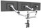 HFTEK - Monitorarm - dreifache Halterung Halter Tischhalterung für 3 Bildschirme von 15 – 27 Zoll mit VESA 75/100 - GM138DW