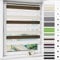 Magiea Doppelrollo Klemmfix ohne Bohren & mit Bohren, Weiß-beige-braun B95 x H120 cm Stoffbreite 91 cm, Klemmrollo lichtdurchlässig und Blickdicht, Fensterrollo Sonnenschutzrollo für Fenster