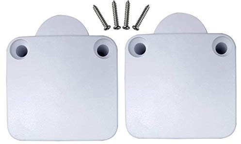 2 Pack Door Switch Push to Break Cupboard Door Light Switch Cabinet Lamp Wardrobe Touch Closet 2A 250V (White)