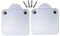 2 Pack Door Switch Push to Break Cupboard Door Light Switch Cabinet Lamp Wardrobe Touch Closet 2A 250V (White)
