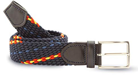 Cencibel Smart Casual Cinturón Elástico Azul Marino Bandera España (100)