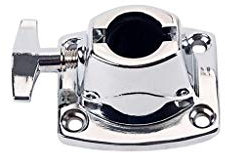 Alnicov Kit de batería Soporte Placa Base Tom Soporte de platillo Abrazadera de instrumento musical Piezas de aleación de zinc Abrazadera de tambor Soportes Barra de rack, cromo