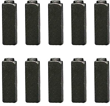 TopHomer Lot de 10 Balais de Charbon pour Moteurs Électriques - 7 Tailles au Choix | Compatible Perceuse, Meuleuse, Scie, sèche-cheveux# (4 * 5.5 * 17MM)