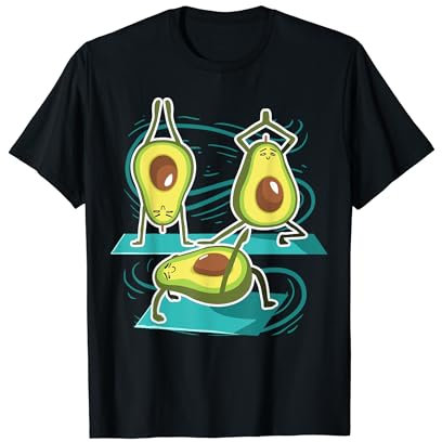 Avocado Yoga Fitness Lustiges Sport Fitness Studio T-Shirt