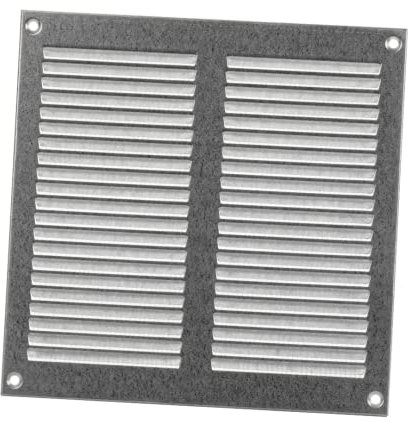 Rejilla de ventilación galvanizada (200 x 200 mm)