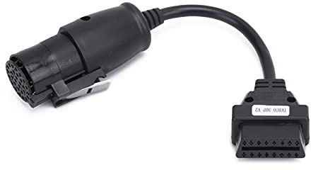 Aramox Diagnosekabel, LKW-Diagnosekabel-Adapter, OBD2 30-Pin-16-Pin-Diagnosekabeladapter 250 Mm/9,8 Zoll Länge Ersatz Passend für IVECO-LKW