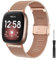 Songsier Fitbit Versa 3 Cinturino, Cinturini di Ricambio Metallo in Acciaio Inossidabile Braccialetto da Polso Sostitutivo per Fitbit Versa 4, Fitbit Sense 2, Fitbit Sense