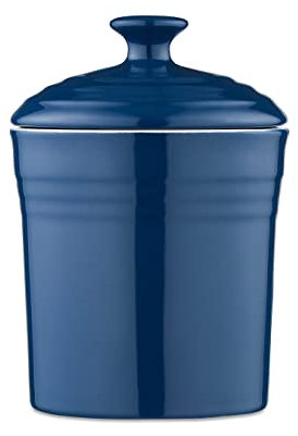 Barbary & Oak BO875006BLU Foundry Small Storage Jar, 17cm, Limoges Blue