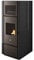 Eva Calor Poêle à granulés point de feu Nia 15 kW noir gaufré - 901665500