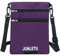 AYGCI Brustbeutel Herren Damen, Klein Brusttasche Nacken Geldbörse Multifunktional wasserdichte Umhängegeldbeutel Reisegeldbeutel Neck Pouch Halstasche für Reisedokument Handy Reisepass Tasche Lila