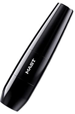 Mast P15 Tattoo Maschine Pen Rotary Tattoo Maschine Microneedling Pen with Coreless Motor Pen 3.5mm Stroke RCA Jack for Tattoo Eyebrow Eyeliner Lip MTS BLACK