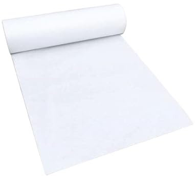 Passion Decor Tapis DE Ceremonie Blanc 2m x 30m - Tapis Blanc Mariage avec Moquette Renforcée + Film de Protection, Décoration Cérémonie