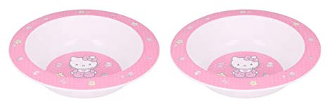 ALMACENESADAN 4708, Pack Hello Kitty, composto da 2 ciotole adatte al microonde, prodotti riutilizzabili, senza BPA