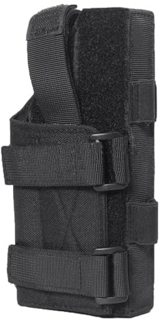 Azarxis Tactical Gun Holsters Molle Pistol Mag Belt Pouch for Concealed Carry Handgun Holder Bag Adjustable for Men Women Fits Right Hand (Black)
