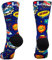 XMTBSTYLE Bunte und lustige lange Sportsocken für Radfahren, Crossfit, Laufen, Fitnessstudio, MTB, für Männer und Frauen, atmungsaktiv. (DE/NL/SE/PL, Numerisch, 42, 45, Regular, Regular, Comic)