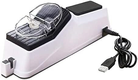 MAHWER Knife Sharpener,USB Electric Knife Sharpener Fast Automatic Sharpening Stone Whetstone Grindstone Kitchen Knives Scissor Grinder Sharpener
