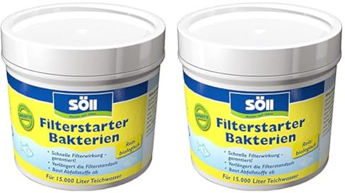 Söll 18765 SommerAlgenStop 500 ml Teichpflegemittel gegen Starkes Algenwachstum im Sommer - extraschnelle Teichpflege Algenbekämpfung ideal bei Schwebealgen Teichalgen Blaualgen (Packung mit 2)