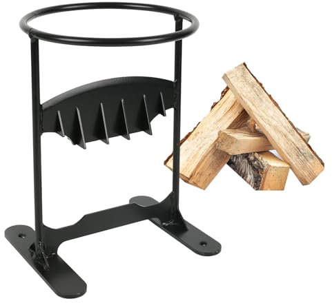 Log Splitter, Wood Splitter for Logs, Firewood Kindling Splitter, Log Splitting Tool, Manual Log Splitter, Firewood Splitter for Home Outdoor Camping (31.5*19.5cm)