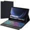 for Samsung Galaxy Tab S10 FE S9 FE 10.9/S9 11 Keyboard Case: 3 Zone 7 Colours Backlit Trackpad Keyboard for Galaxy Tab S10 FE - Detachable Smart Touchpad Wireless Key board Folio Tablet Book Cover