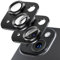Giftorld [2 Pack Camera Lens Protector for iPhone 13/13 Mini,9H Tempered Glass,Aviation Aluminum Plate Cover,Night Circle,HD Clarity,Case Friendly,Easy Installation-Black