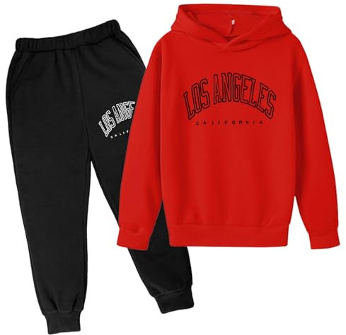 Kinder Trainingsanzug Jungen Kleidungs gesetztes Outfit-langes mit Kapuze Kinderbriefe drucken T-Shirt und Hosen für 3-14 Jahre kleine Kinder