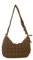 SLXLYH Umhängetasche, Crossbody-Tasche für Damen, modische und Crossbody-Tasche, plissierte Textur, Schultertasche für Damen und Herren, braun, Einheitsgröße