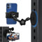 HOYXUN Gym Magnetic Phone Holder Mount with Magnet Base Attaches to Metal Surfaces, Magnetic Phone Holder for Gym Tractor Boat Forklift Truck, for All Smartphones (Base 8.8CM- Auto Clip)