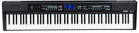 Fame Stage Piano 88 Tasten, Hammermechanik, Digitaltonerzeugung, USB MIDI/AUDIO, 800 Sounds, 380 Styles, 256 Polyphonie, integrierter Effektprozessor, Kopfhöreranschlüsse, inkl. Netzteil
