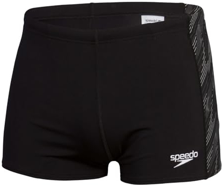 Speedo HyperBoom Panel Aqua Badehose Herren Black / USA Charcoal Gr. 8