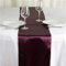Servewell Tischläufer aus Satin, Aubergine, Aubergine, glatt