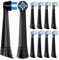 Kompatibel mit Oral-B iO 3/4/5/6/7/8/9/10 Series Ultimate Clean Ersatzbürstenköpfen für elektrische Zahnbürsten von Oral-B iO, 10 Stück (Schwarz, M)